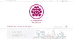 Desktop Screenshot of mulberrywholefoods.co.uk