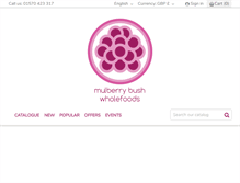 Tablet Screenshot of mulberrywholefoods.co.uk
